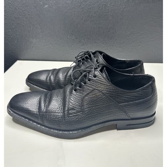 Christian Dior Men\'s Black Leather Derby 5 Lacets Ligne City DH Dress Shoe 41.5 main image 4